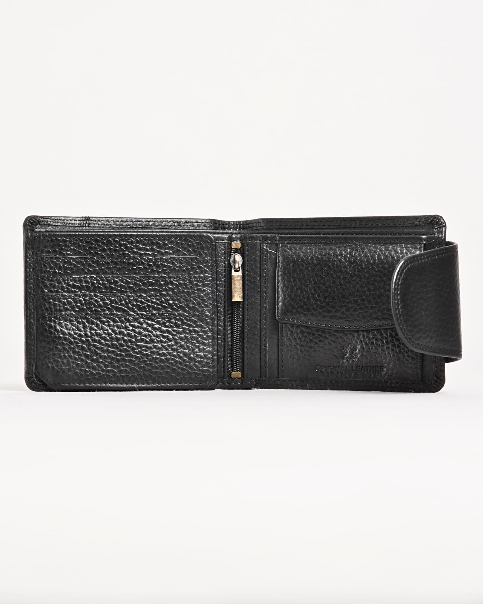 Derby - Men’s Original Leather Wallet (Jet Black) - Image 7
