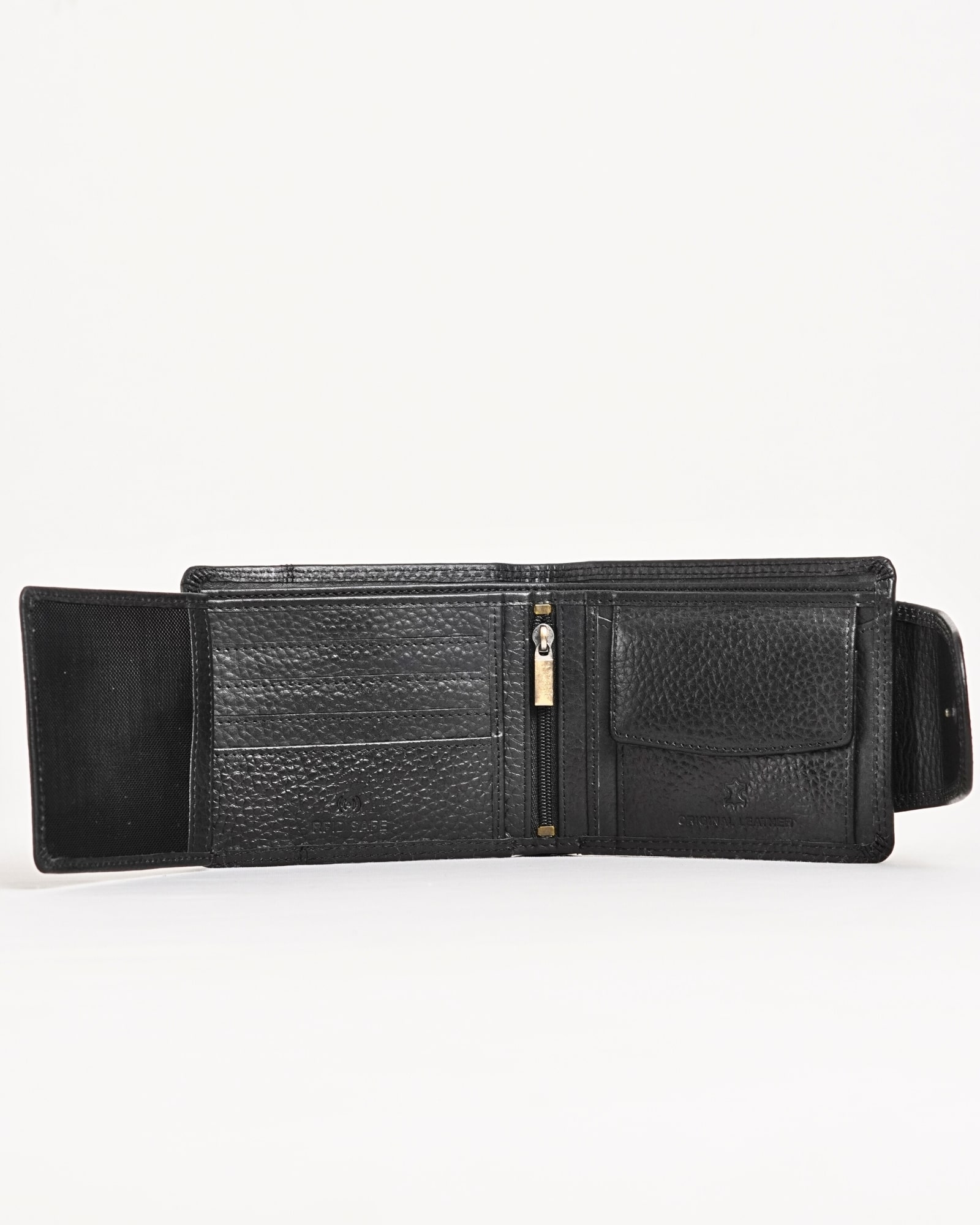 Derby - Men’s Original Leather Wallet (Jet Black) - Image 8