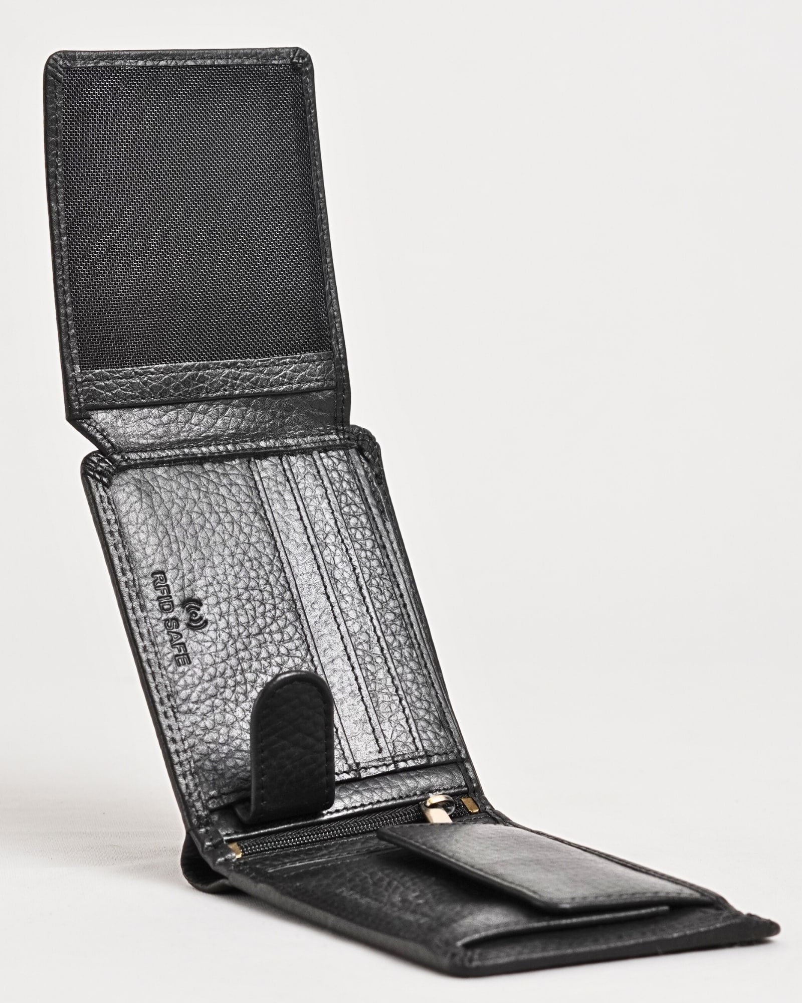 Cambridge - Men’s Original Leather Wallet (Posh Black) - Image 2