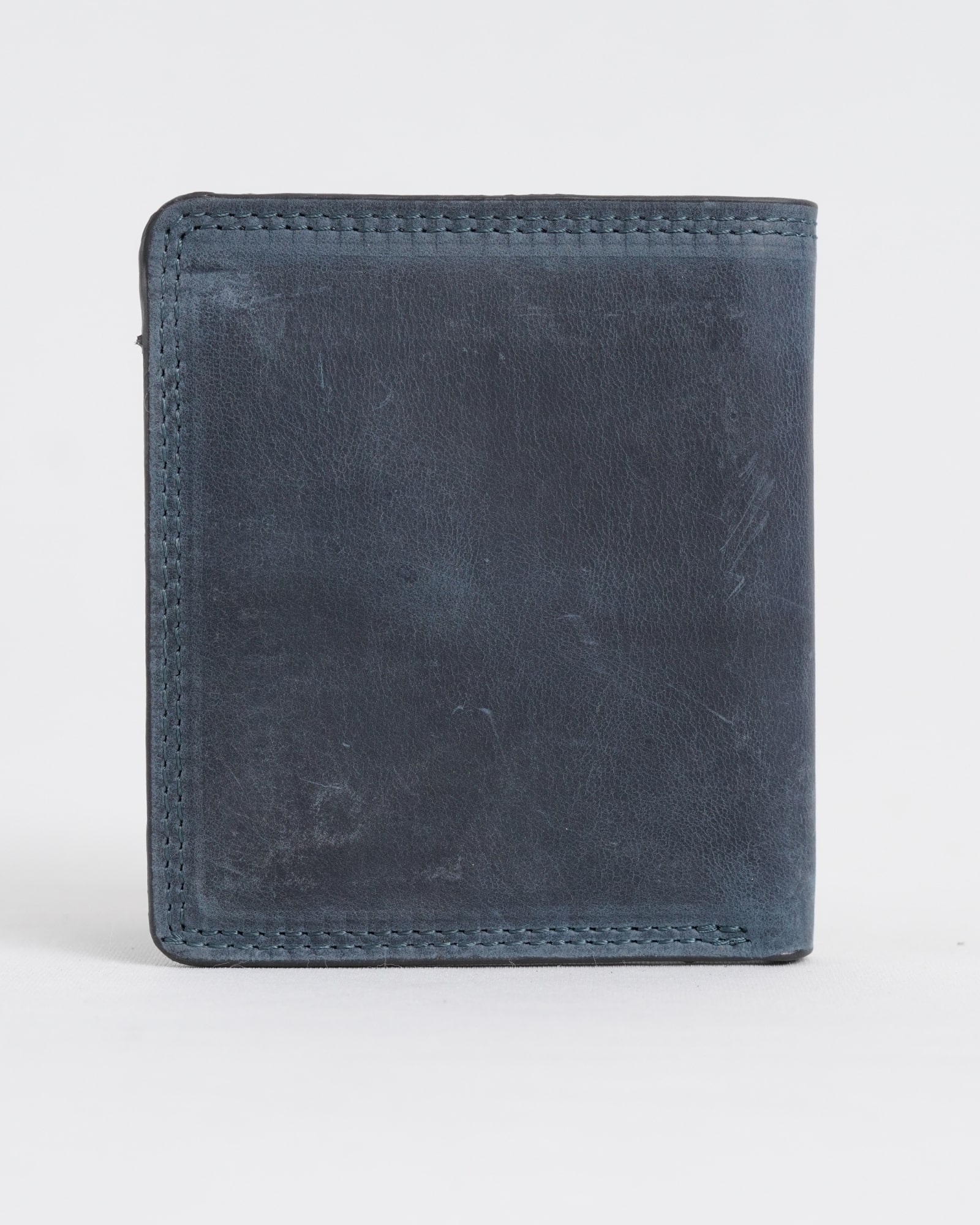 Aubrey - Men’s Original Leather Wallet (Rugged Blue) - Image 4