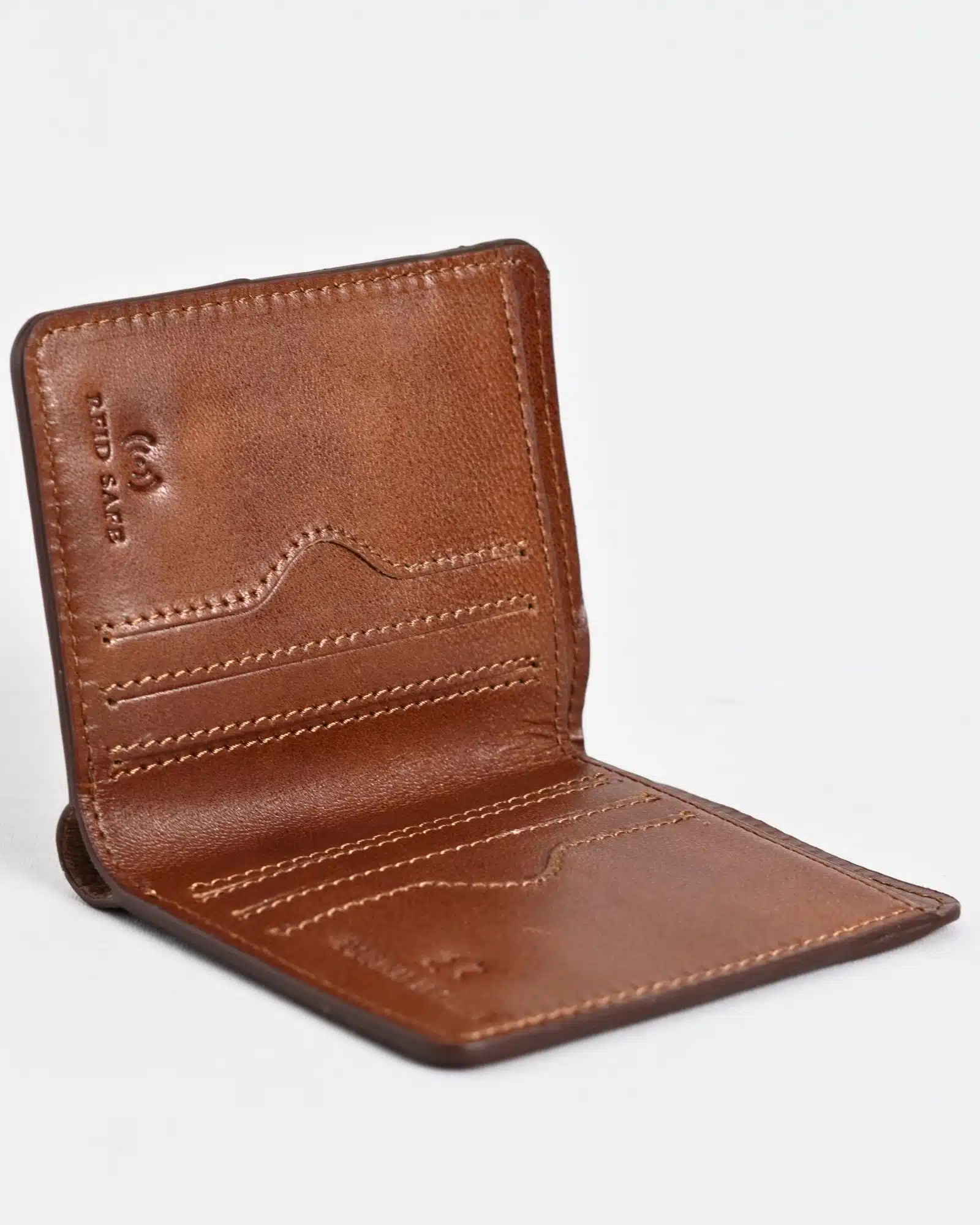 Boston (Sleek Series) - Men’s Original Leather Wallet (Rich Brown) - Image 3