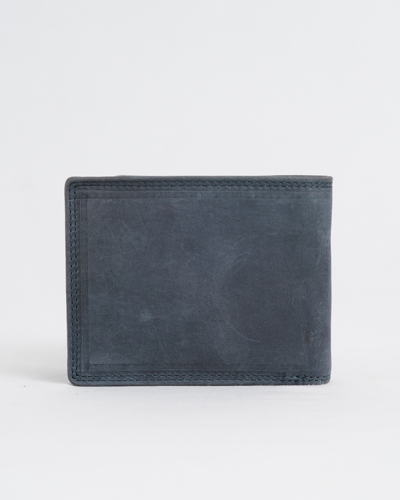 Harvard Men’s Original Leather Wallet (Rugged Blue) - Image 7