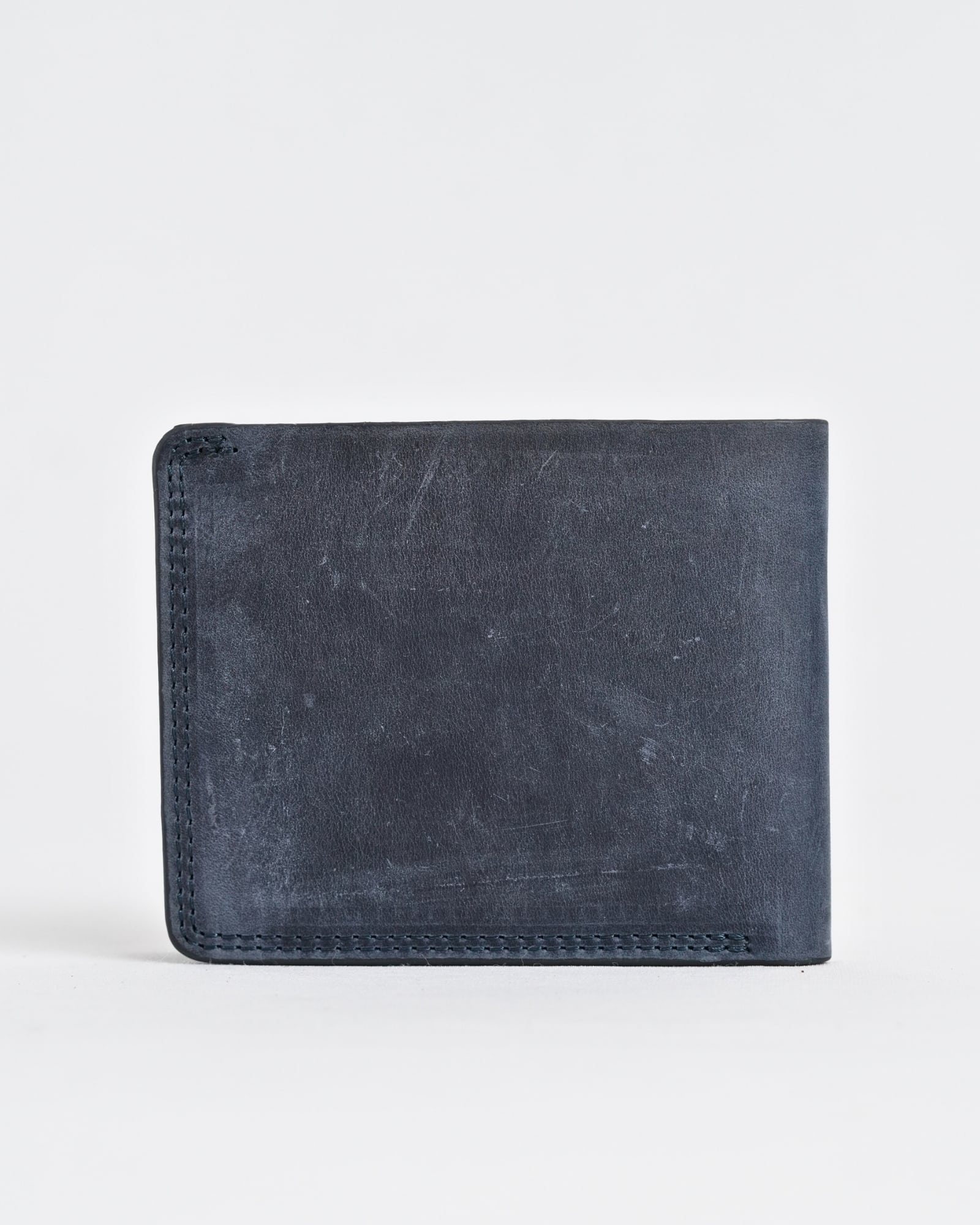 Heritage (Sleek Series) - Men’s Original Leather Wallet - Rugged Blue - Image 6