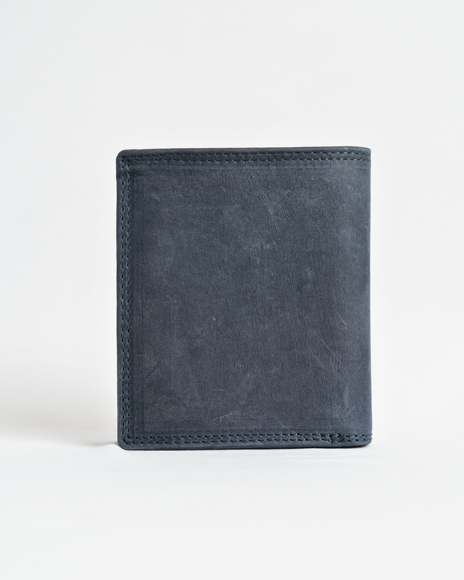 Hyde [Sleek Series] Men’s Original Leather Wallet (Rugged Blue) - Image 6