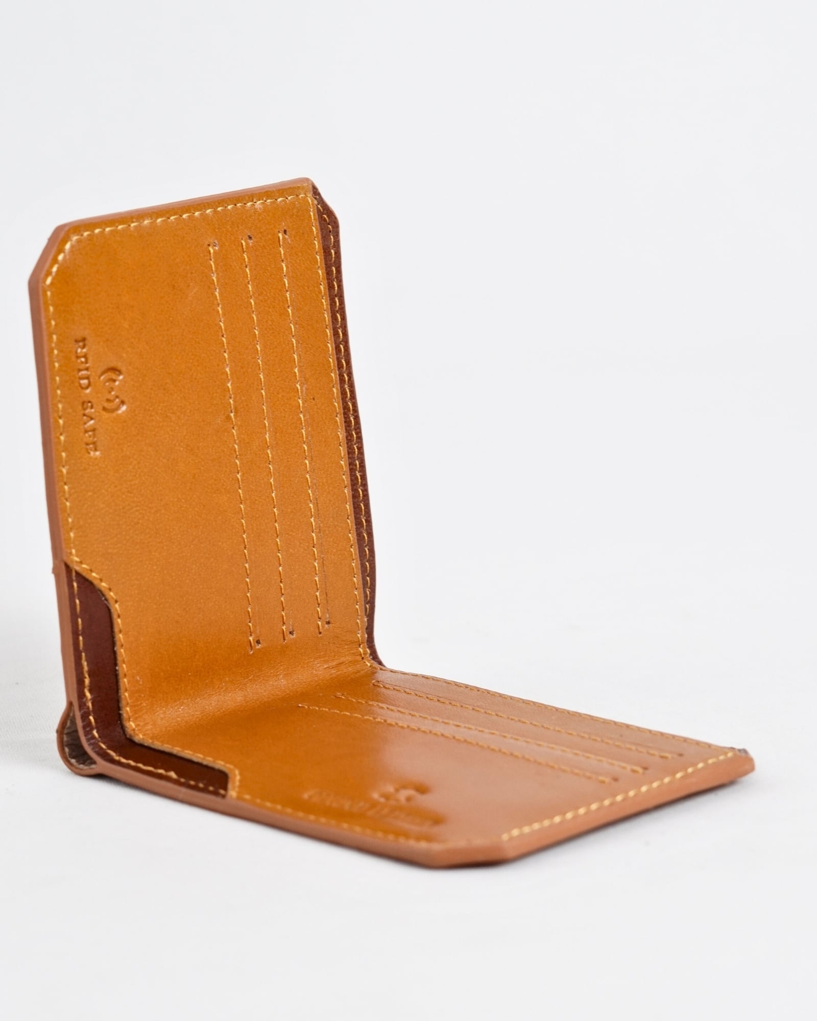 Miami (Sleek Series) - Men’s Original Leather Wallet (Rich Tan) - Image 3