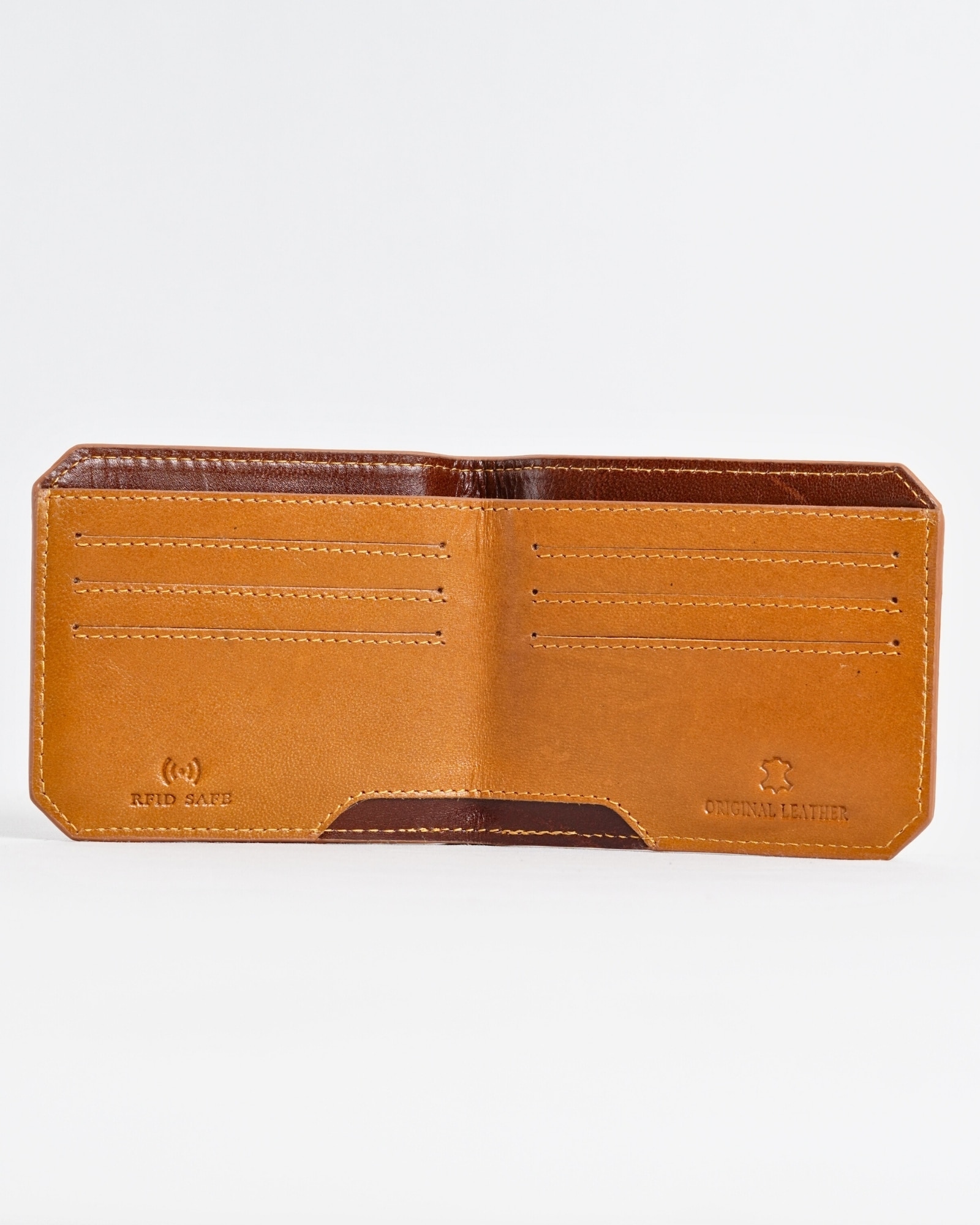 Miami (Sleek Series) - Men’s Original Leather Wallet (Rich Tan) - Image 5