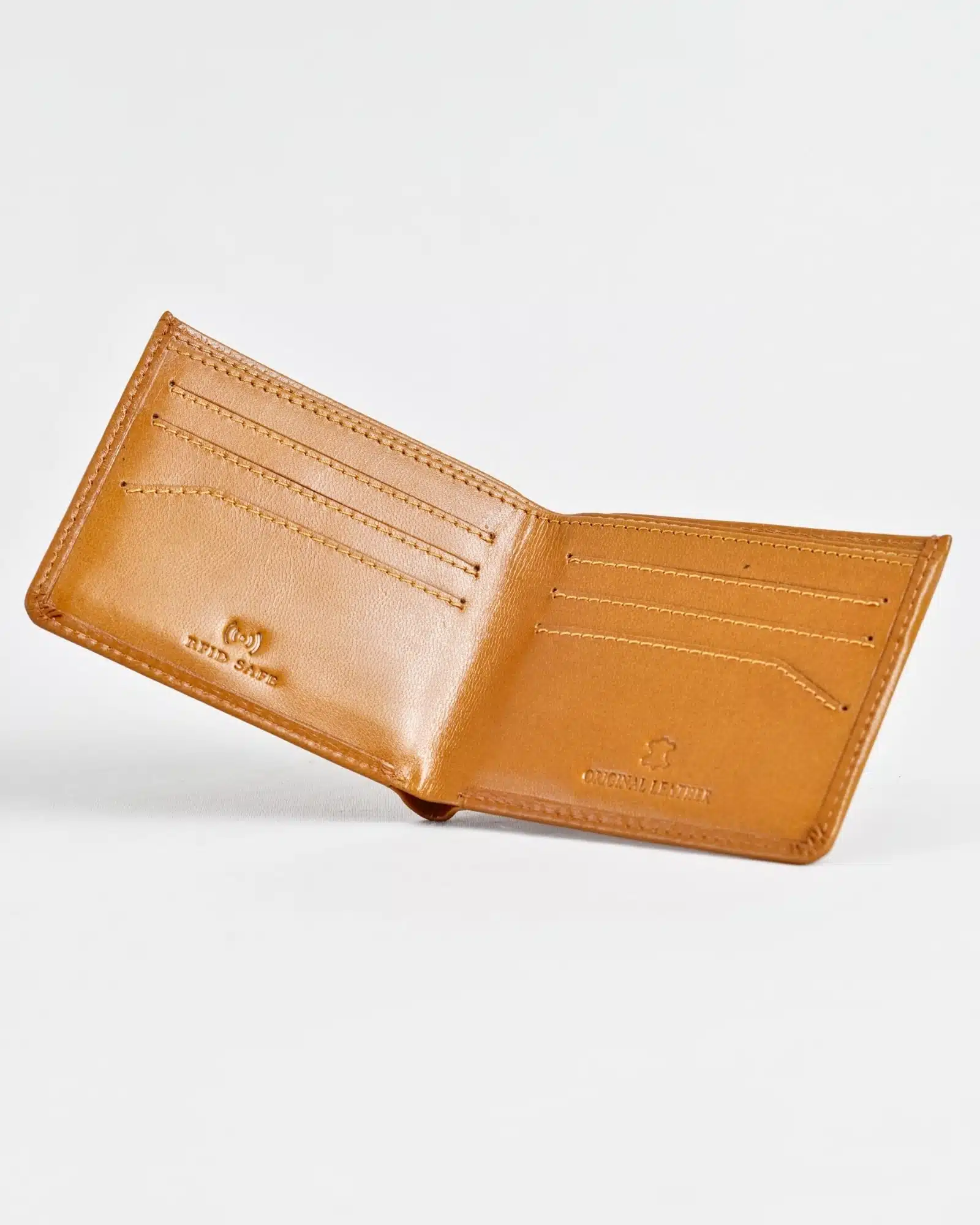 Texas (Sleek Series) - Men’s Original Leather  Wallet (Luxury Tan)