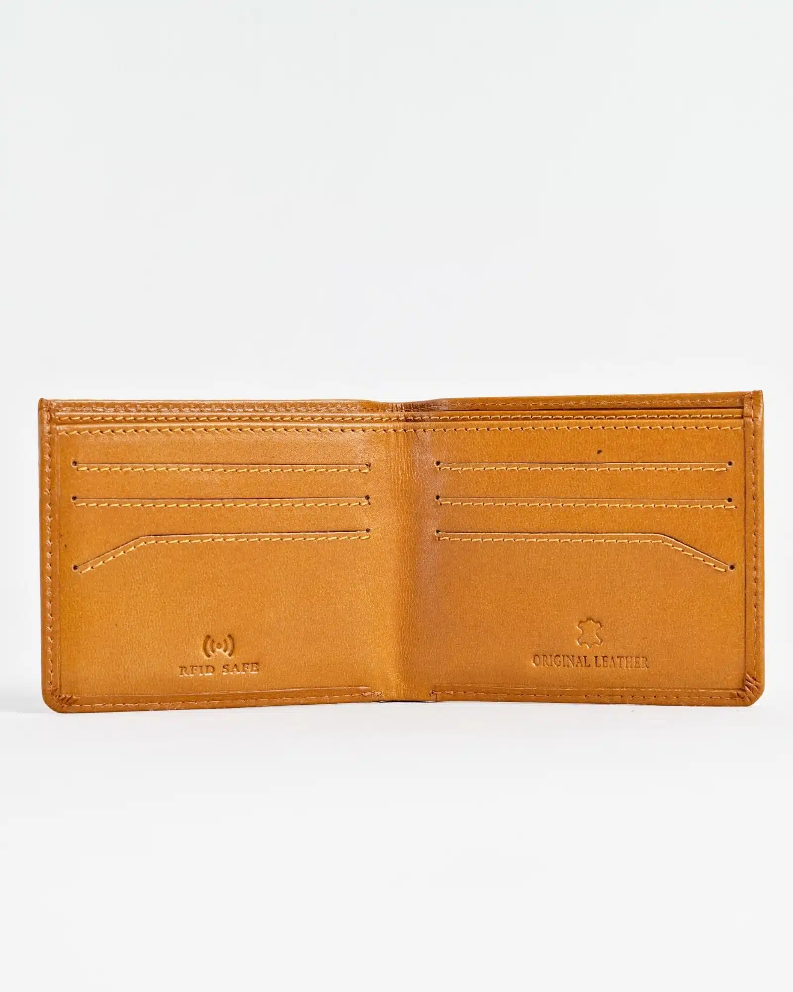 Texas (Sleek Series) - Men’s Original Leather  Wallet (Luxury Tan) - Image 2