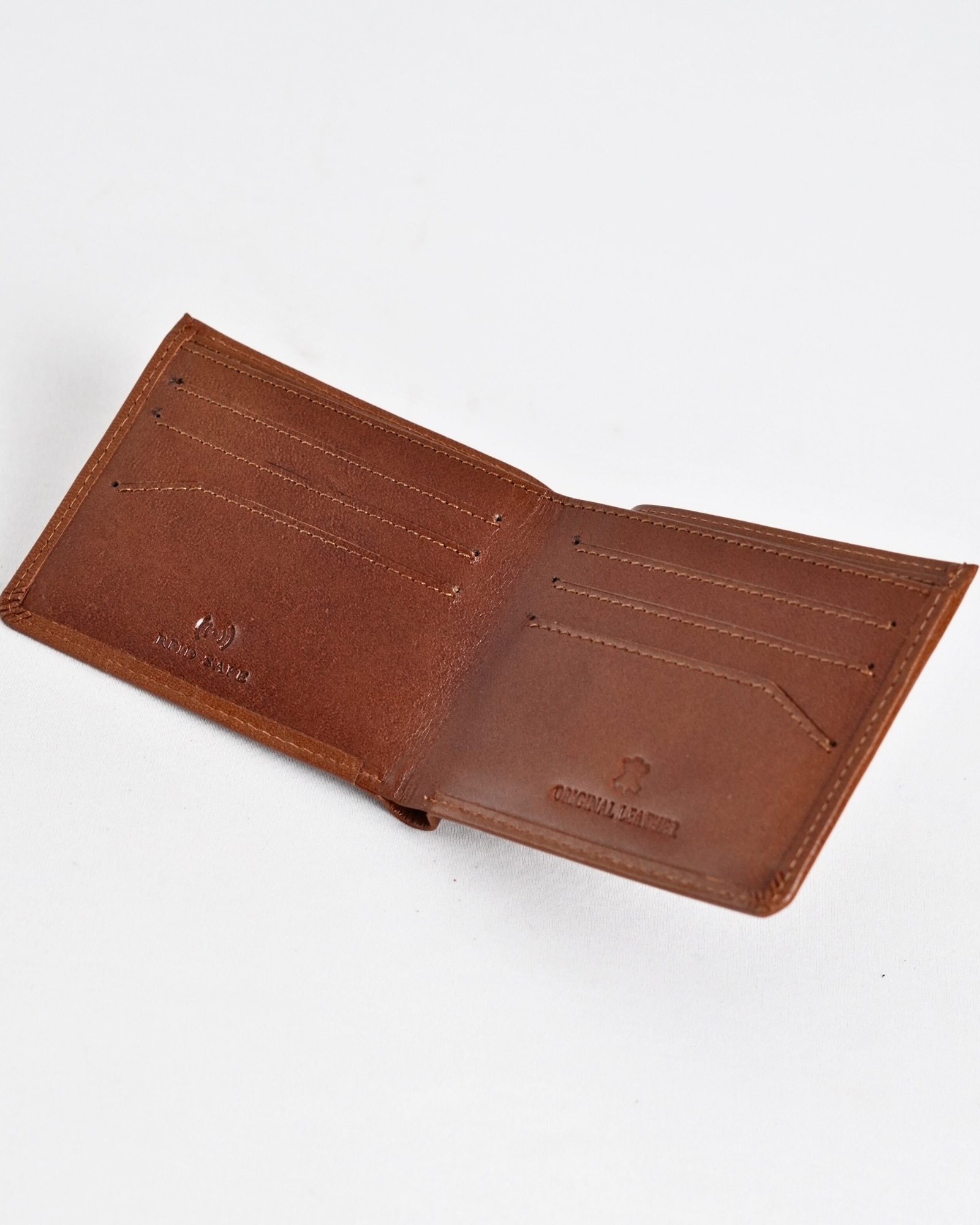 Texas (Sleek Series) - Men’s Original Leather Wallet (Rich Brown) - Image 2