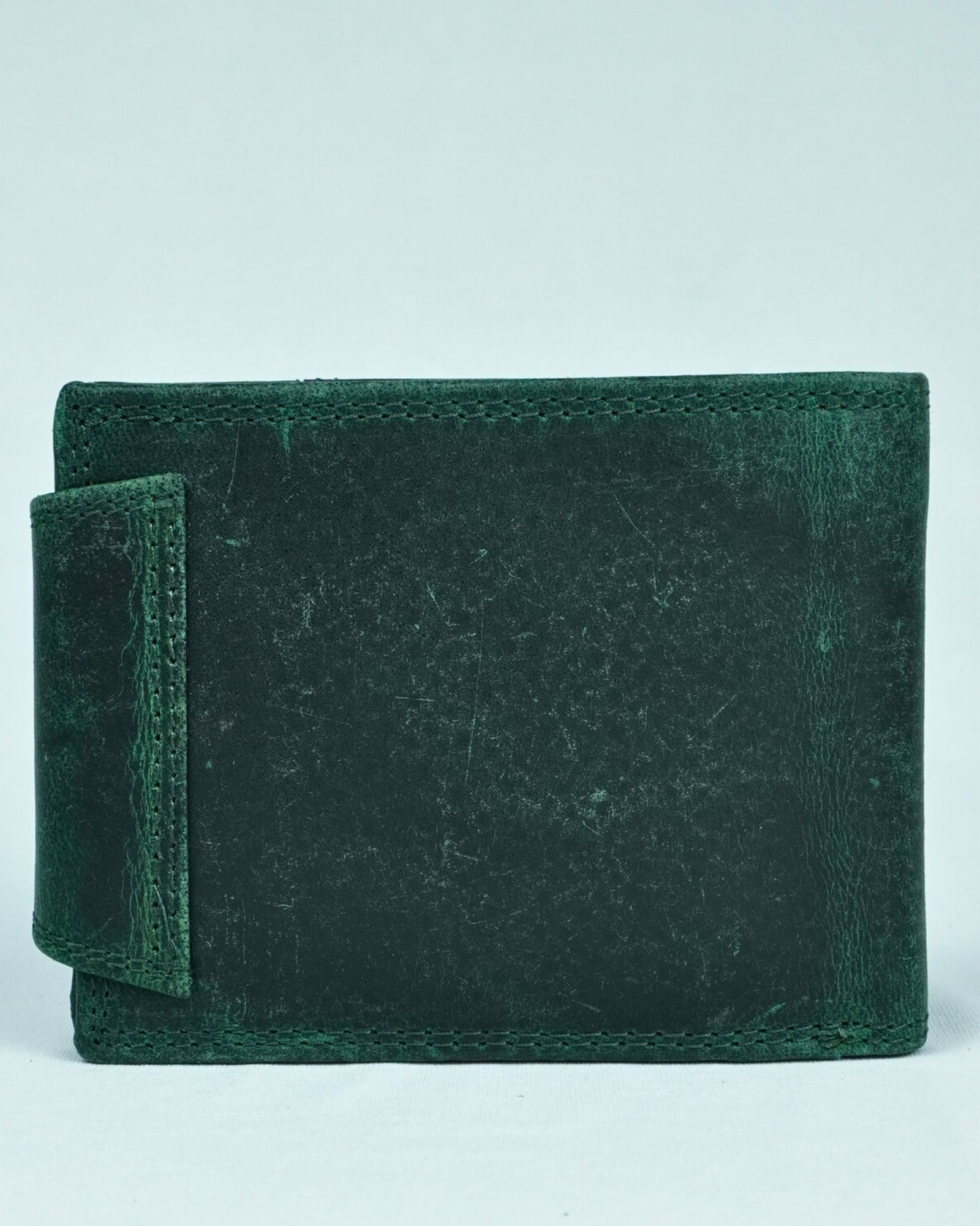 Derby - Men’s Original Leather Wallet (Rugged Series) - Green - Image 8