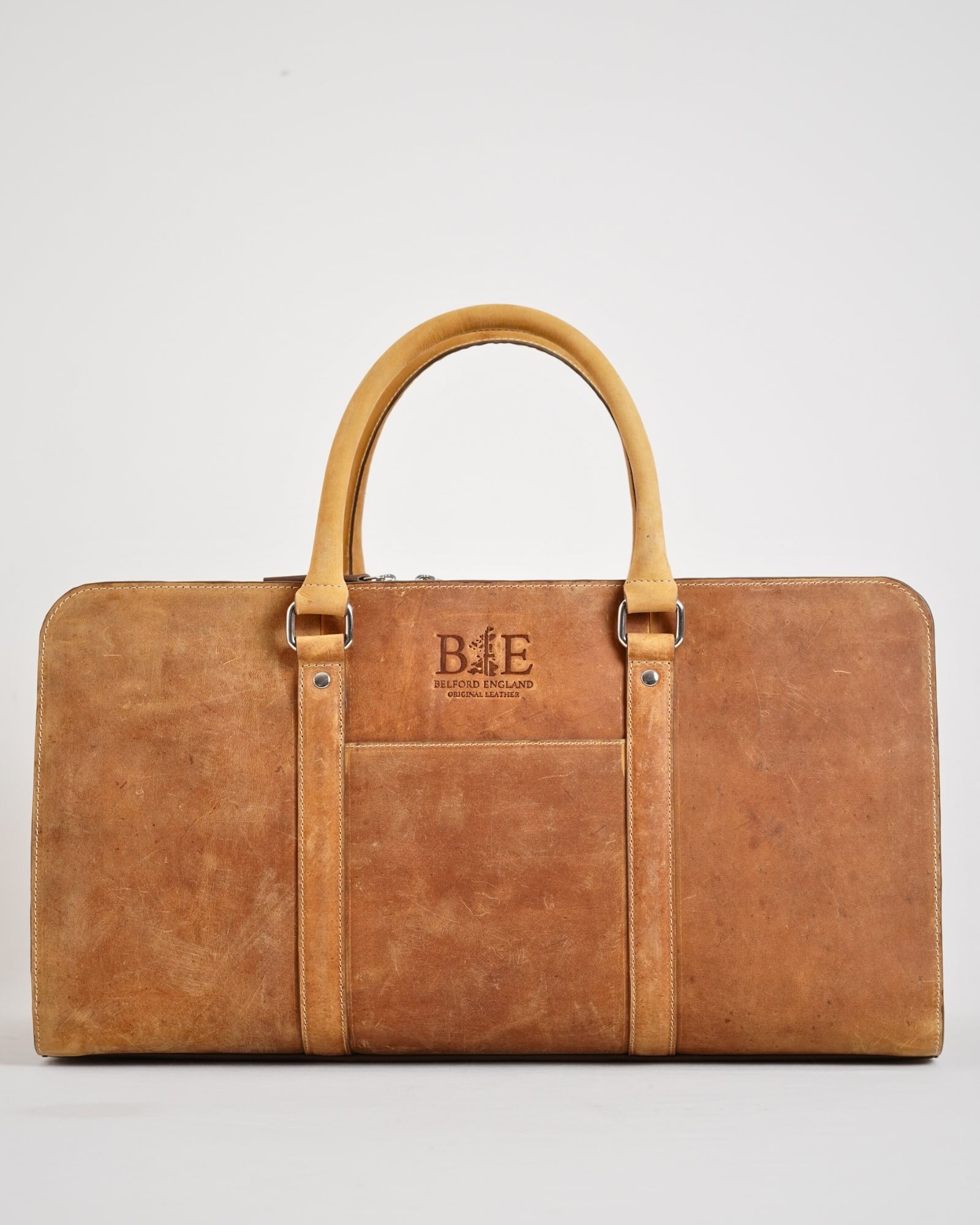 Elite Traveller - Original Leather Travel Bag (Rugged Tan) - Image 2