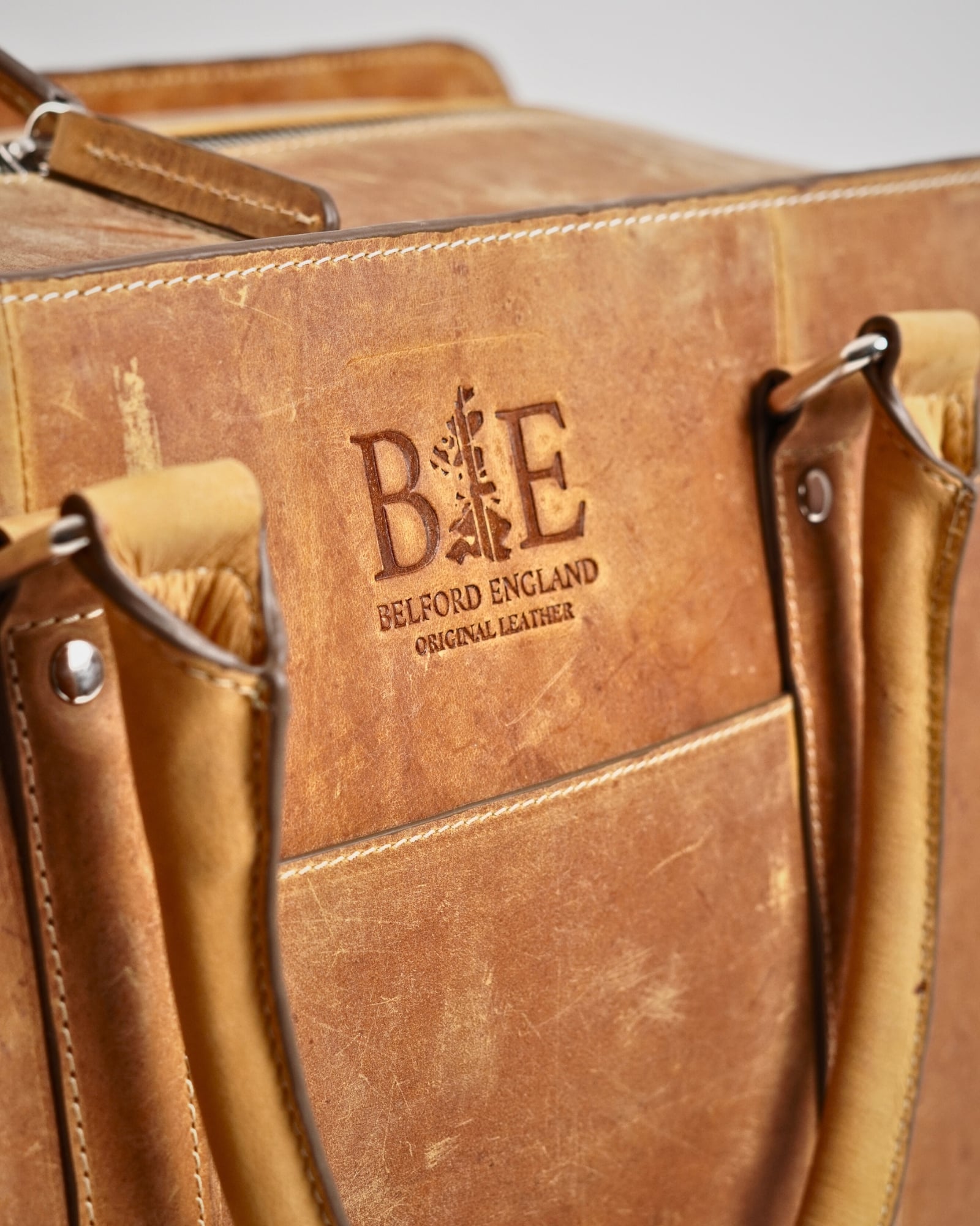 Elite Traveller - Original Leather Travel Bag (Rugged Tan) - Image 7