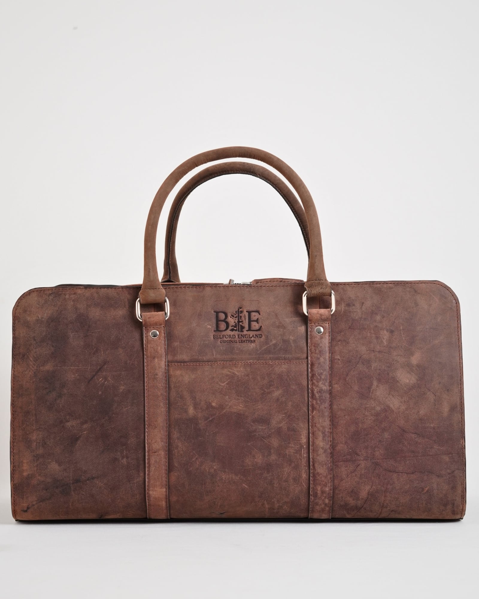 Elite Traveller - Original Leather Travel Bag (Rugged Brown) - Image 2