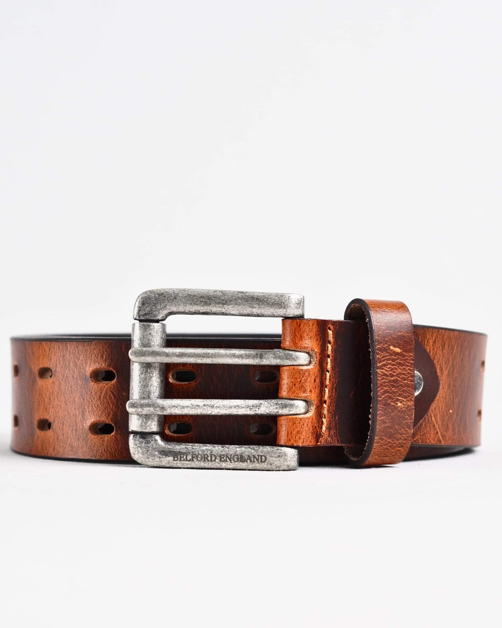 Taiwan Men's Original Leather Belt  (Vintage Tan) - 28-44 - Image 6