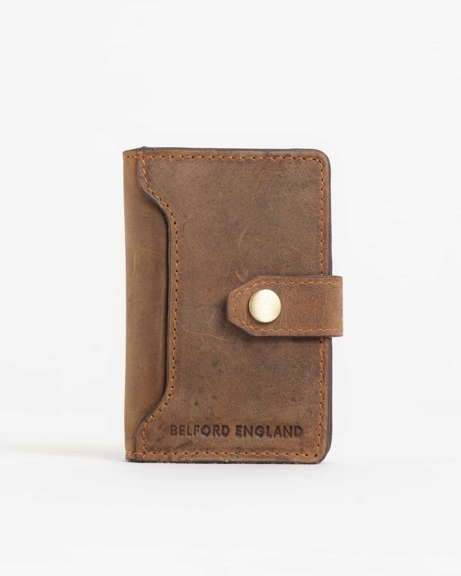 Las Vegas - Men’s Original Leather Wallet - One-Click Card Access - (Rugged Tan) - Image 3
