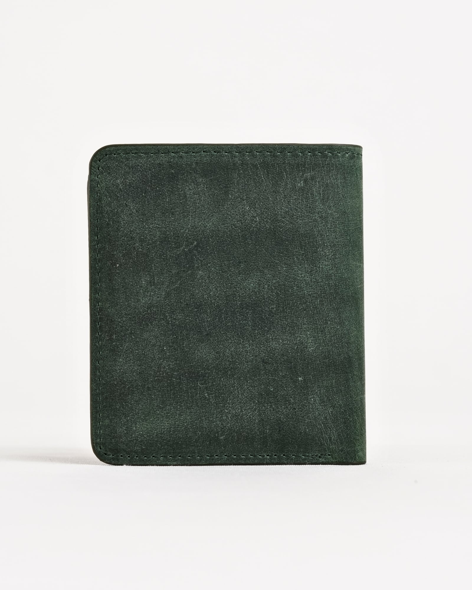 Boston (Sleek Series) - Men’s Original Leather Wallet (Rugged Green) - Image 4