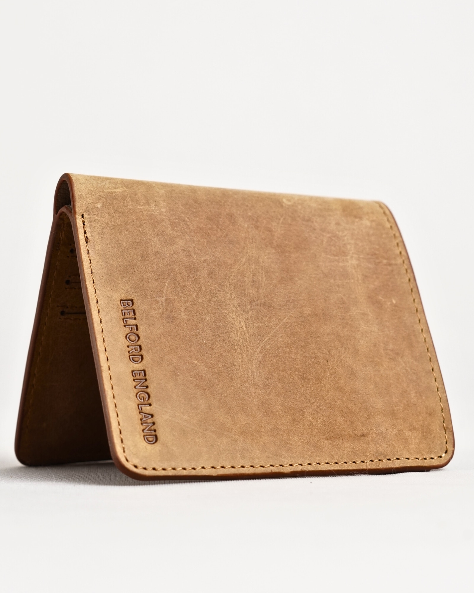 Boston (Sleek Series) - Men’s Original Leather Wallet (Rugged Tan) - Image 3