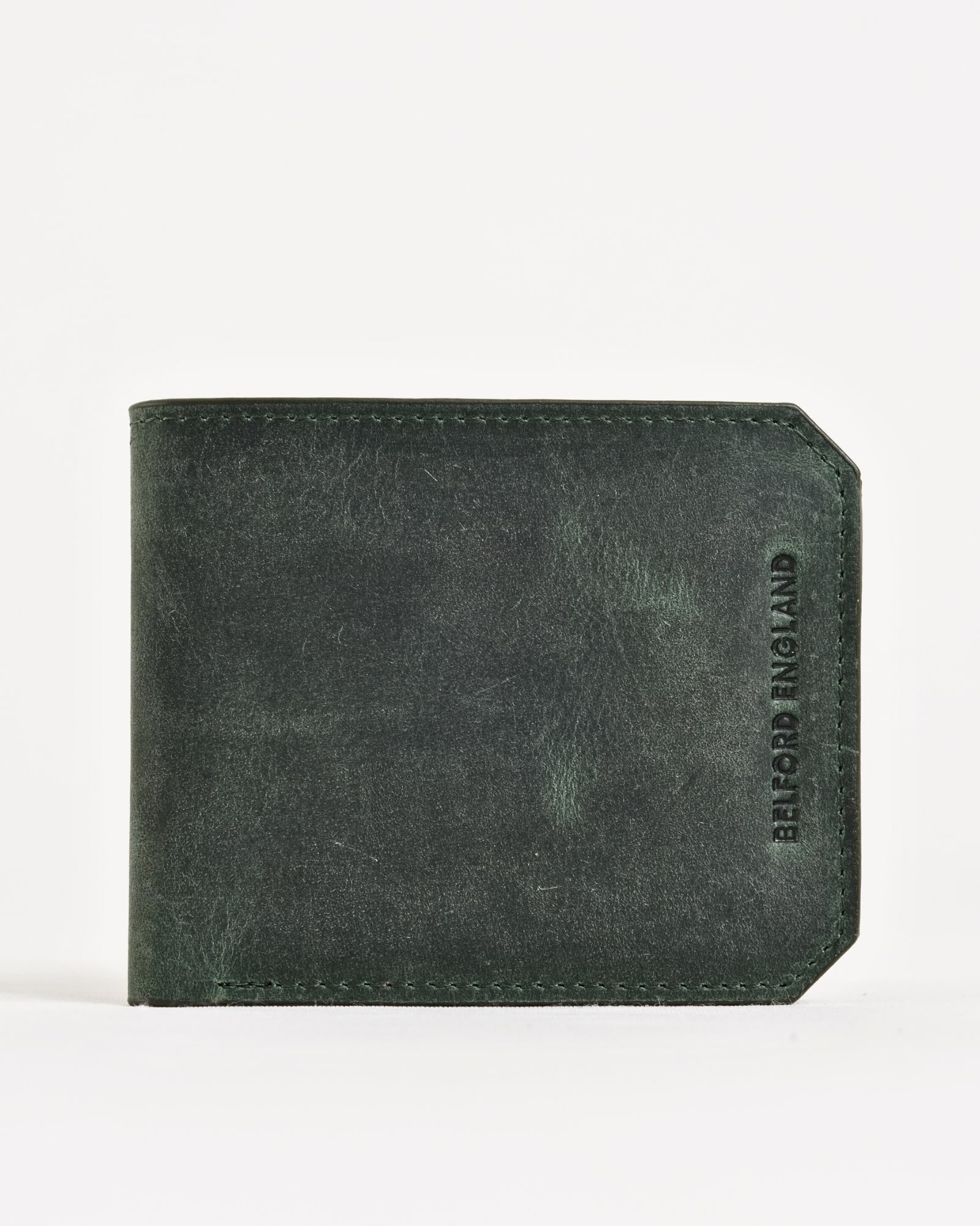Miami (Sleek Series) - Men’s Original Leather Wallet (Rugged Green)