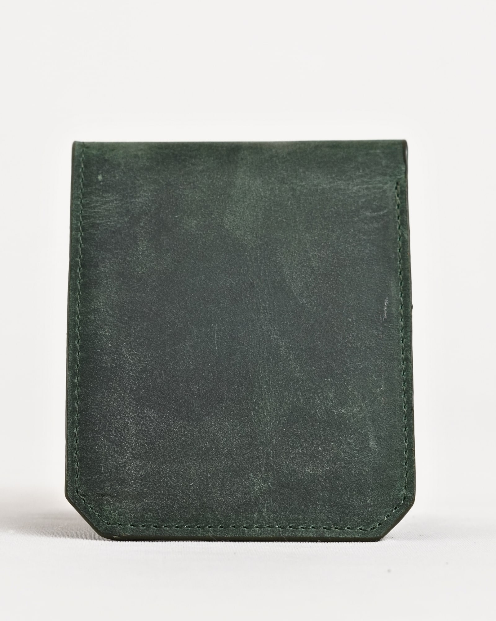 Miami (Sleek Series) - Men’s Original Leather Wallet (Rugged Green) - Image 8
