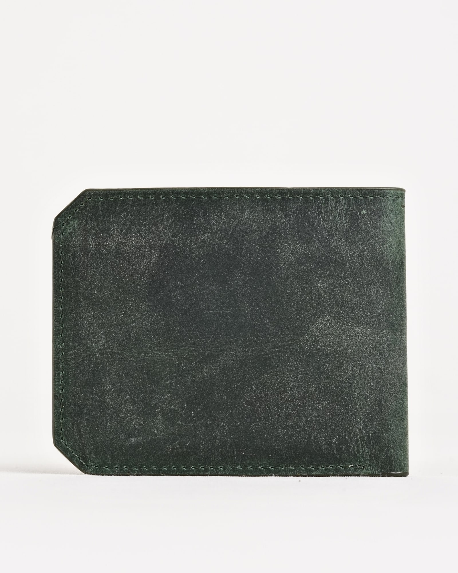 Miami (Sleek Series) - Men’s Original Leather Wallet (Rugged Green) - Image 4
