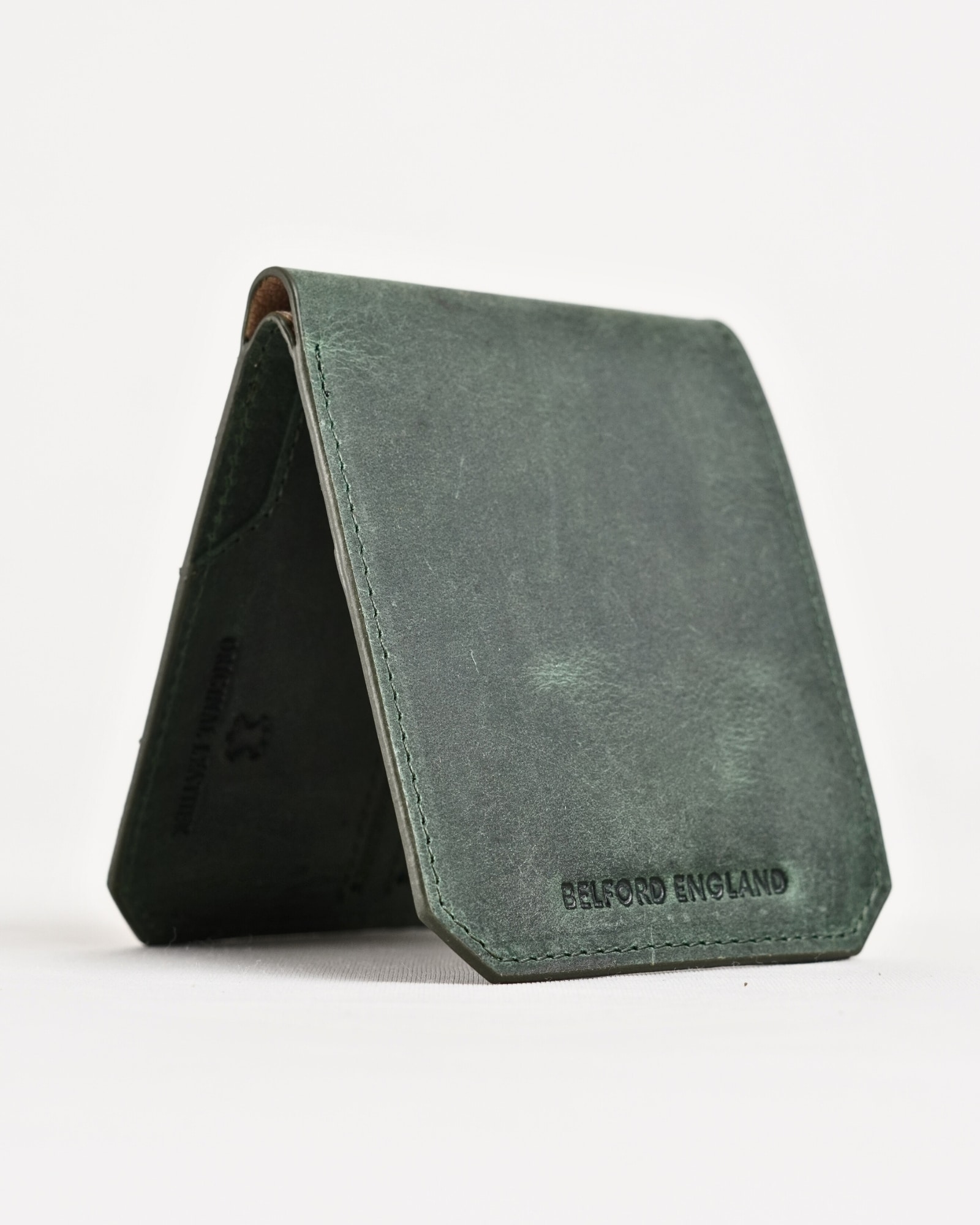 Miami (Sleek Series) - Men’s Original Leather Wallet (Rugged Green) - Image 5