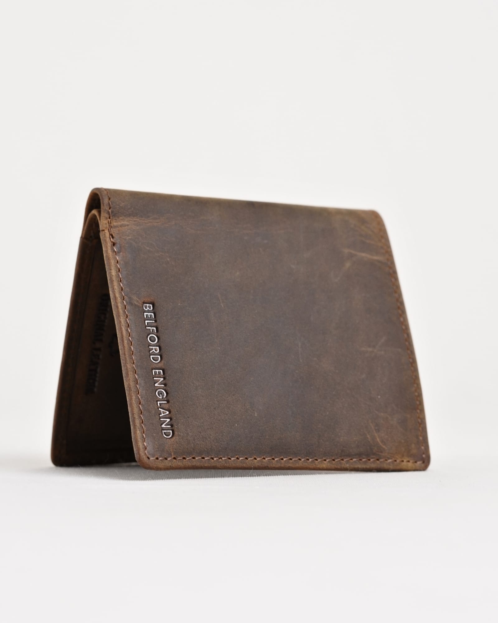 Florida (Sleek Series) - Men’s Original Leather Wallet (Rugged Brown) - Image 4