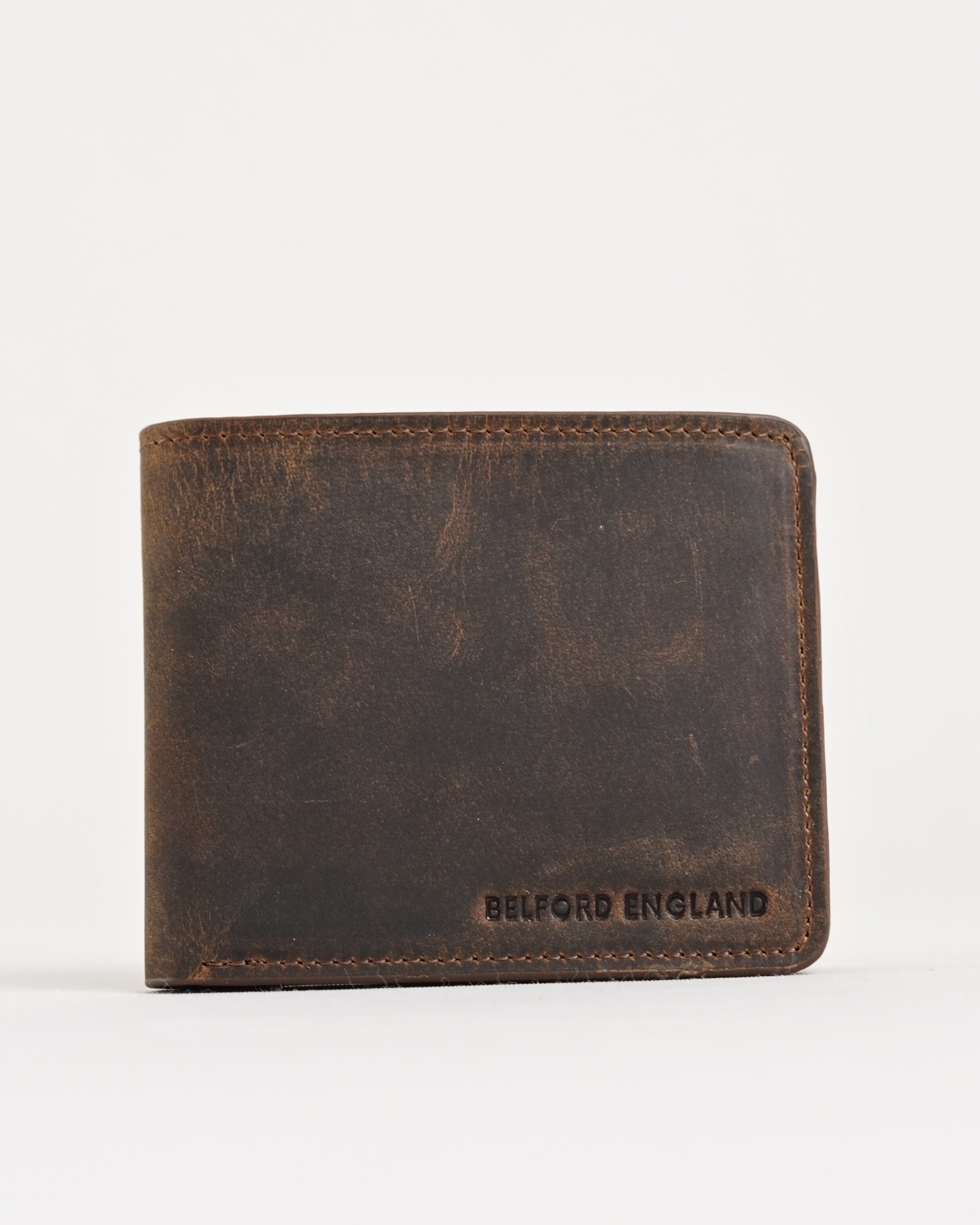 Broadway (Sleek Series) - Men’s Original Leather Wallet (Rugged Brown) - Image 5