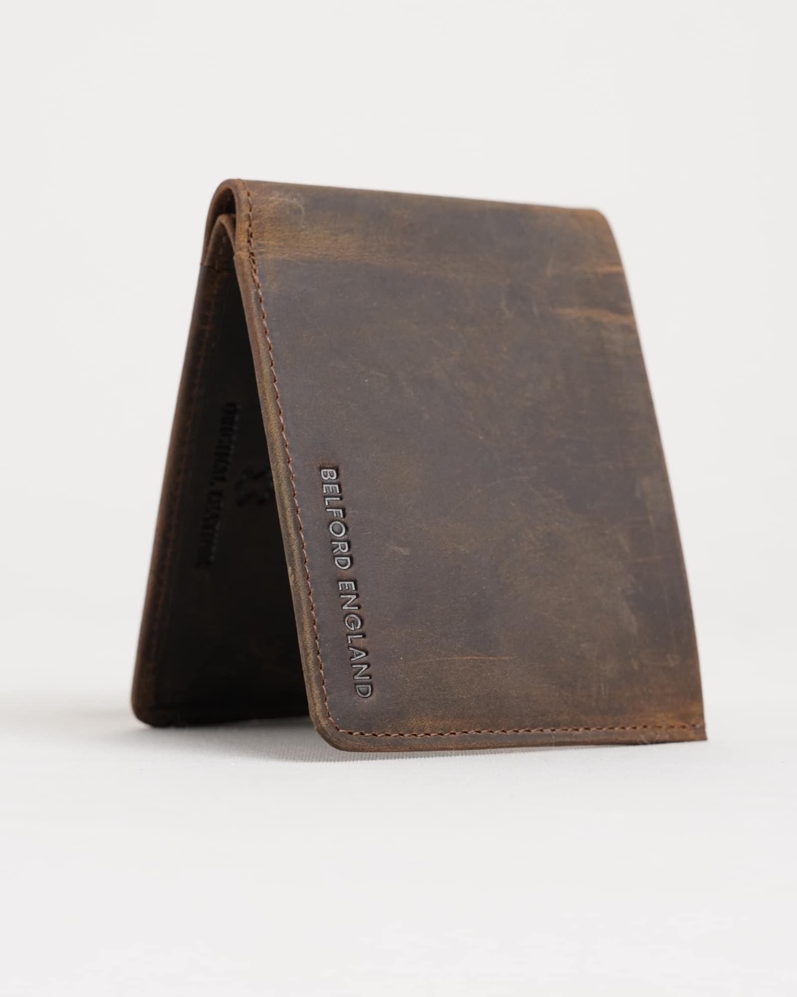 Texas (Sleek Series) - Men’s Original Leather  Wallet (Rugged Brown) - Image 4