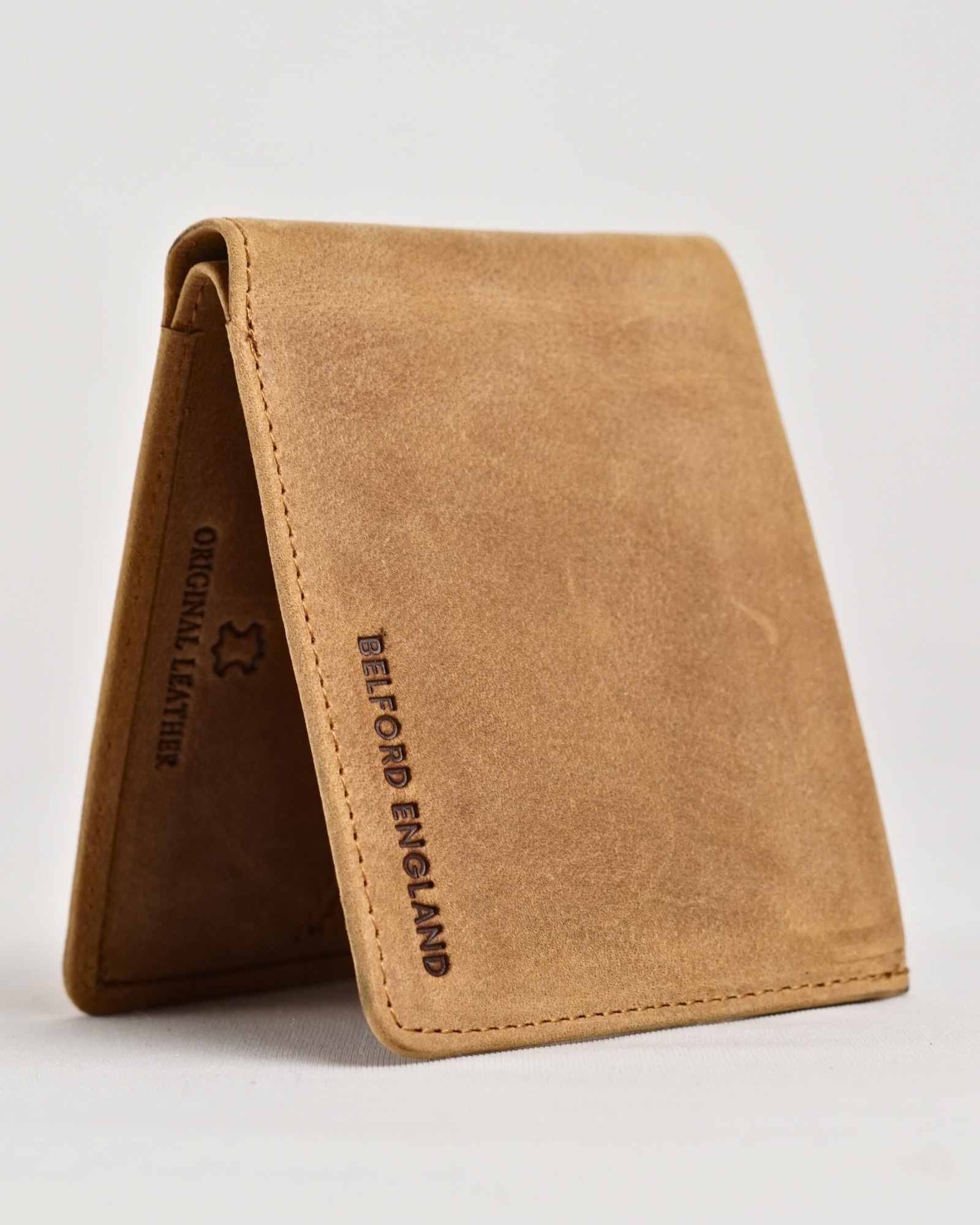 Texas (Sleek Series) - Men’s Original Leather Wallet (Rugged Tan) - Image 3