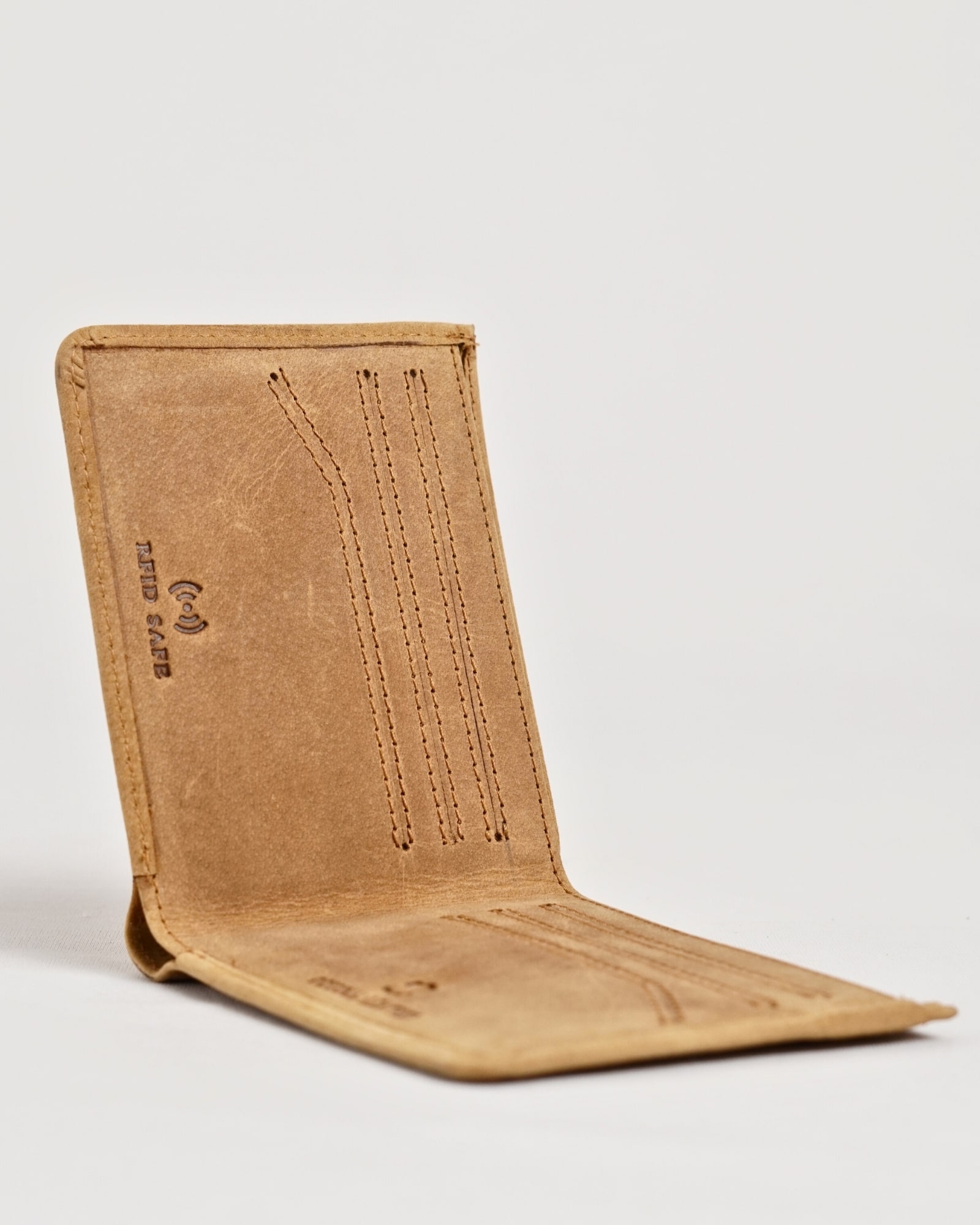 Texas (Sleek Series) - Men’s Original Leather Wallet (Rugged Tan) - Image 5