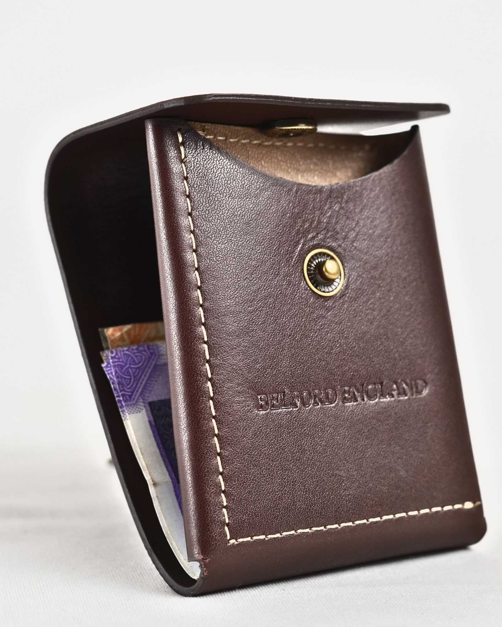 Milton - Men’s Original Leather Minimalist Wallet (Luxury Cherry) - Image 5