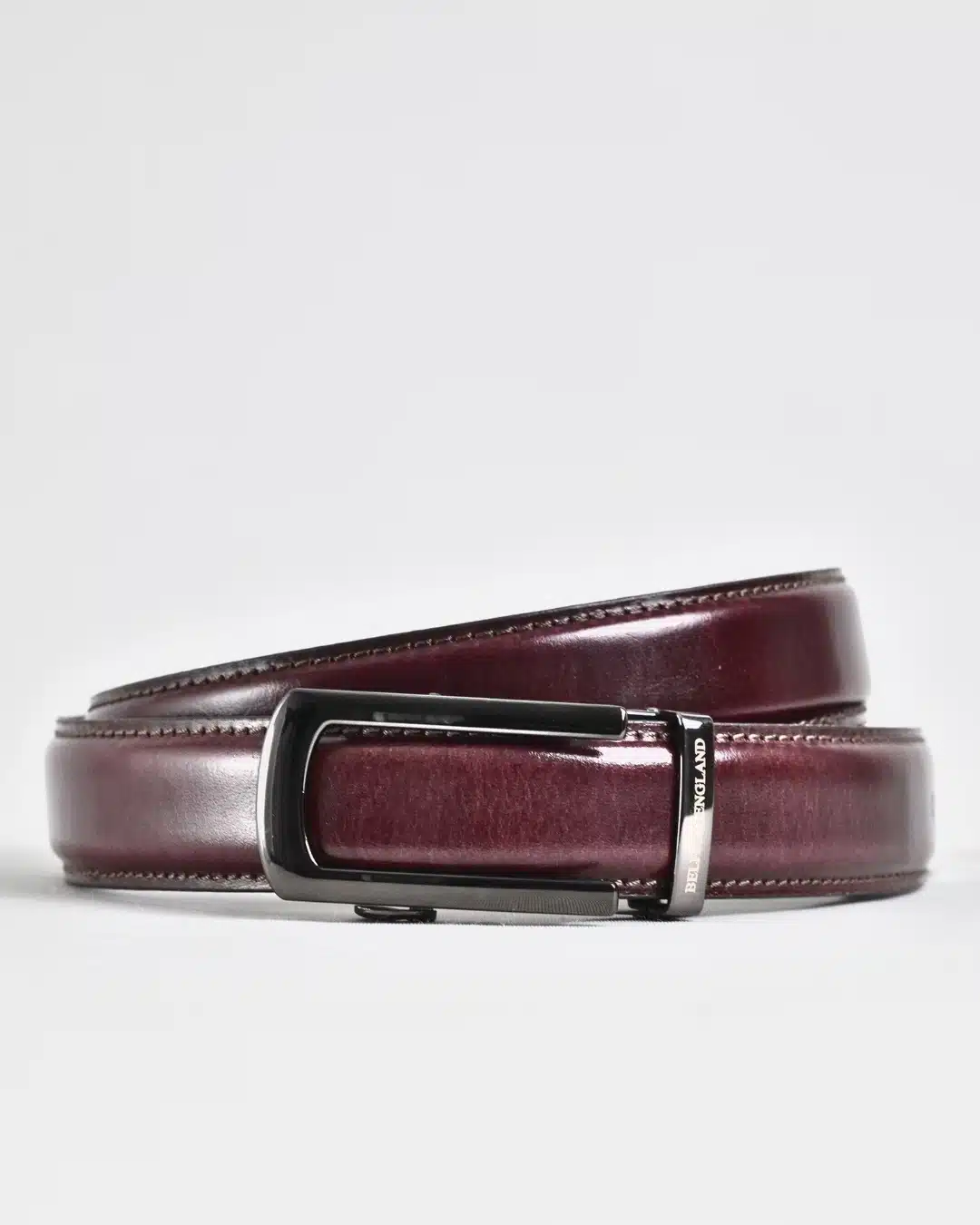 Oxford Men's Original Leather Belt  (Burgundy Blend) - 28-44